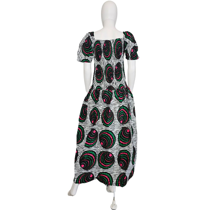 Smocked Ankara Maxi Dress Pattern