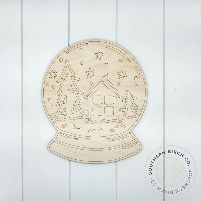 Snow Globe Blank (Christmas Scene)