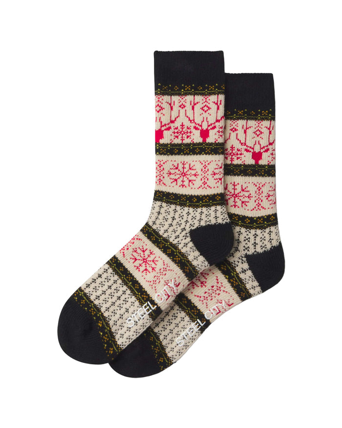 Steel City Socks Snowflake Wool Socks