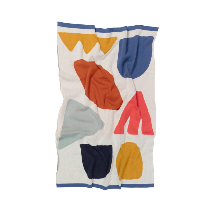 Sophie Home - Cotton Knit Baby Blanket / Shapes Multi