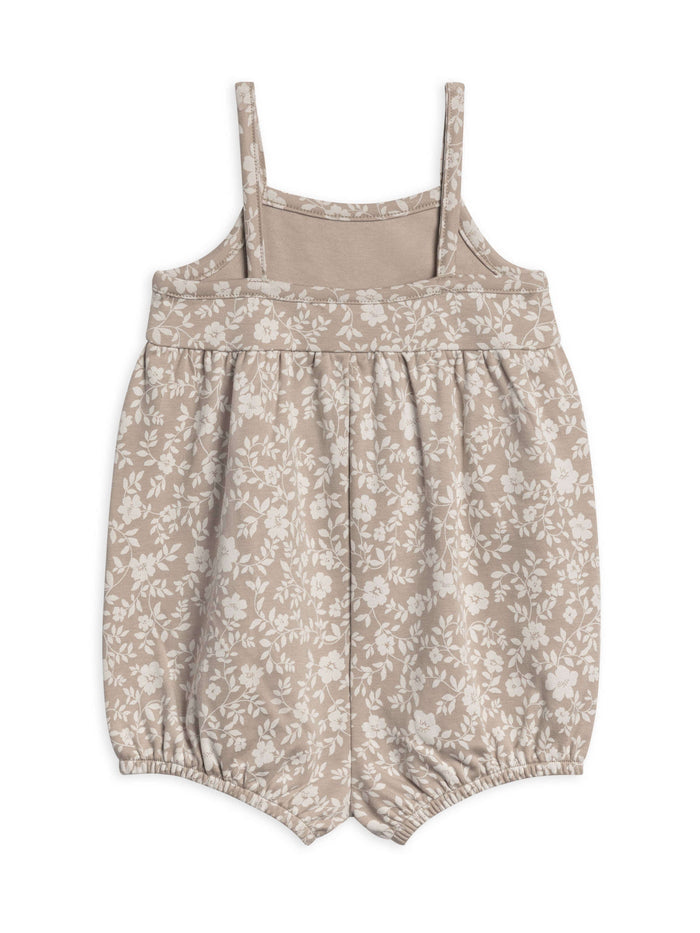 Colored Organics Baby Clothing Sosi Tank Baby Romper, Nicola Floral + Beige