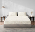 Spaces Aeris Beige Geometric Cotton 144TC Percale Large Bedsheet Set