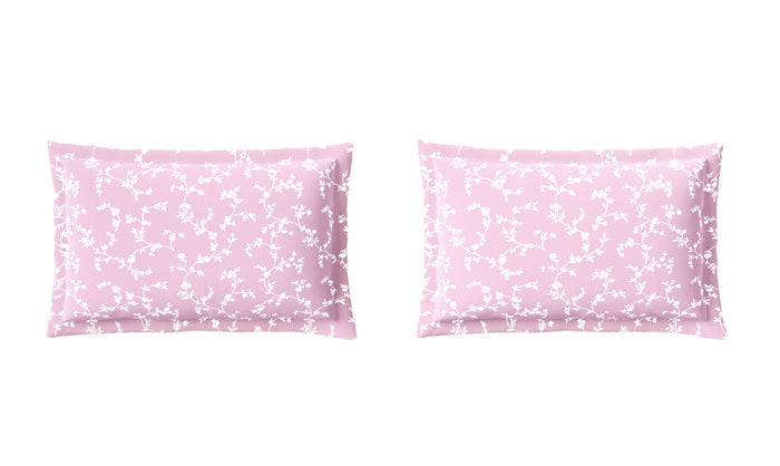 Spaces Aeris Light Pink Floral 100% Cotton 144 TC Queen Fitted Sheet