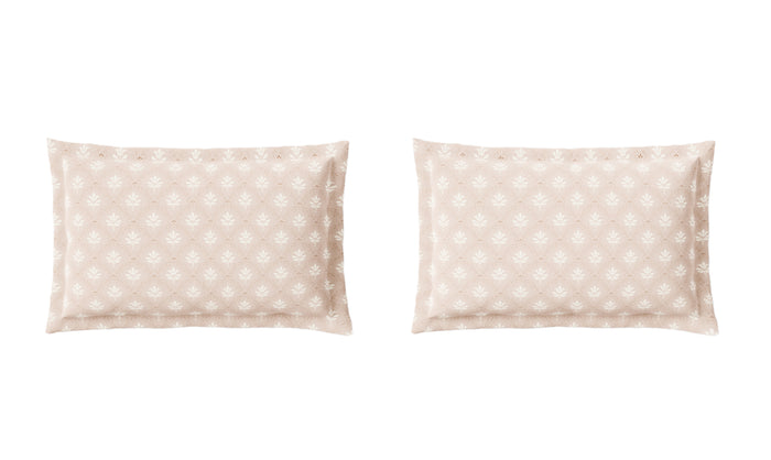 Spaces Aeris Light Taupe Floral Cotton 144TC Percale Large Bedsheet Set