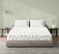 Spaces Aeris White Floral Cotton 144TC Percale Large Bedsheet Set