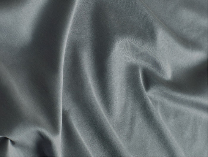 Spaces Aven Grey Solid 100% Cotton 210 TC Large Bedsheet with 2 Pillow Covers - 108 x 108 Inches