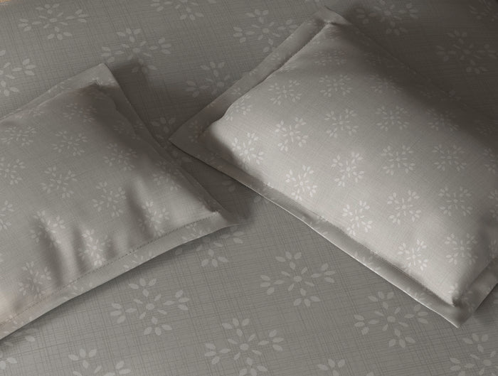 Spaces Avira Silver Lining Ornate Microfiber Double Quilt - 88 x 106 Inches