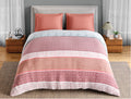 Spaces Fiora 100% Cotton 144 TC Percale Geometric Permium Double Duvet Cover, Dark Red