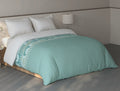 Spaces Fiora 100% Cotton Geometric Light Green Double Quilt - 88 x 106 Inches