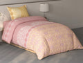 Spaces Fiora Blush Ornate 100% Cotton Single Bedsheet with 1 Pillow Covers - 59 x 89 Inches