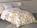 Spaces Fiora Cream Ornate 100% Cotton Single Quilt - 59 x 86 Inches