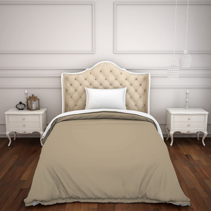 Spaces Hygro Solid Taupe-Brown Cotton Single Duvet Cover