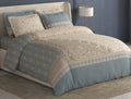 Spaces Meraki Cream 100% Cotton 300 TC Floral Premium Large Bedsheet with 4 Pillow Covers - 108 x 108 Inches