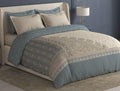 Spaces Meraki Cream Floral 100% Cotton 300 TC Double Quilt - 88 x 106 Inches