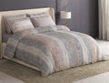 Spaces Meraki Light Taupe 100% Cotton 300 TC Floral Premium Large Bedsheet with 4 Pillow Covers - 108 x 108 Inches