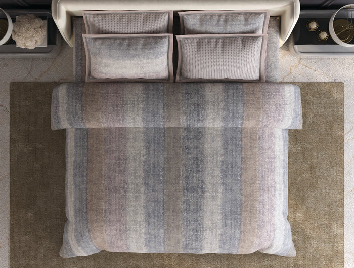 Spaces Meraki Light Taupe 100% Cotton 300 TC Floral Premium Large Bedsheet with 4 Pillow Covers - 108 x 108 Inches