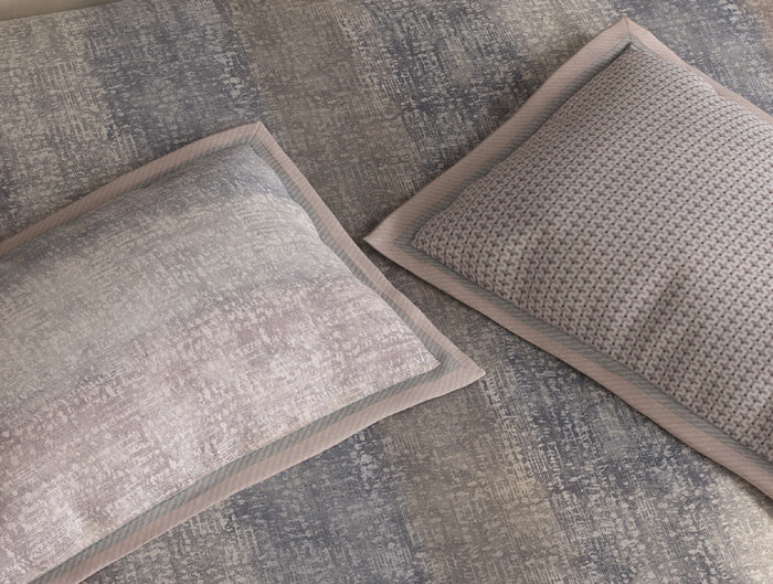 Spaces Meraki Light Taupe 100% Cotton 300 TC Floral Premium Large Bedsheet with 4 Pillow Covers - 108 x 108 Inches