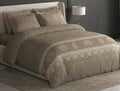 Spaces Meraki Mushroom 100% Cotton 300 TC Floral Premium Large Bedsheet with 4 Pillow Covers - 108 x 108 Inches