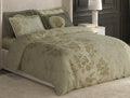 Spaces Nora Light Green Egyptain Cotton 350 TC Floral Premium Large Bedsheet with 4 Pillow Covers - 108 x 108 Inches