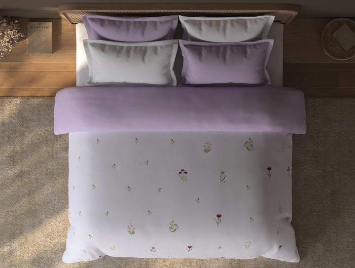 Spaces Sierra Light Pink Floral 100% Hygro Cotton 210 TC Double Quilt - 88 x 106 Inches