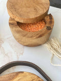 Scents and Feel Olive Wood Spice Jar with magnet lid