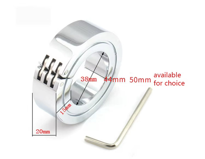Stainless Adult Health Care Metal Foreskin G Spot Mens Large Stay Hard Adjustable Heavy Cock Ring for Male