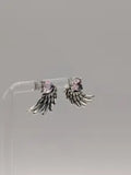 Sterling Silver Angel Wing Stud Earrings