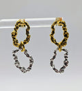Sterling Silver Double Link Earrings