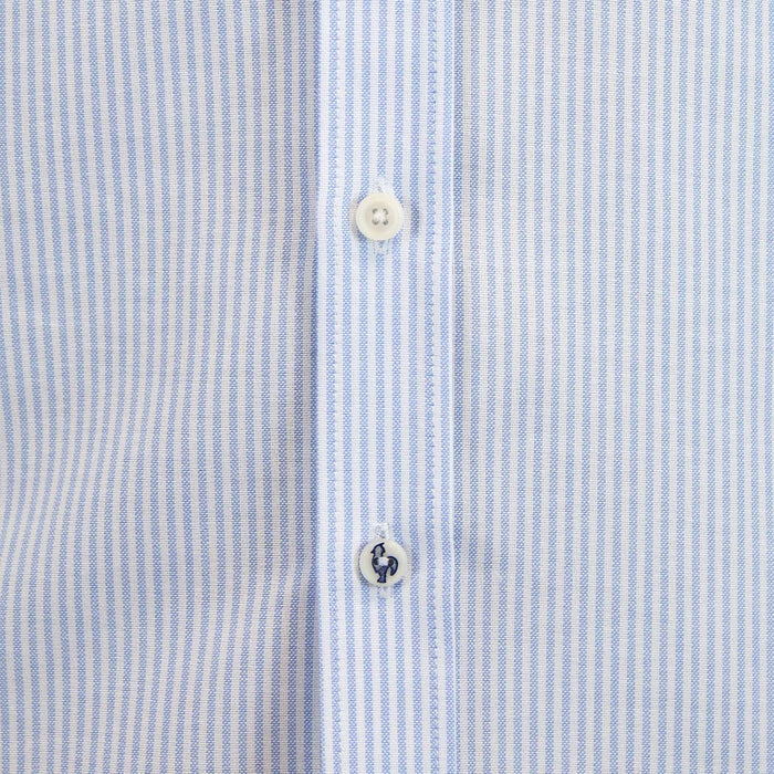 Patadegayo Patadegayo - Light blue striped oxford shirt