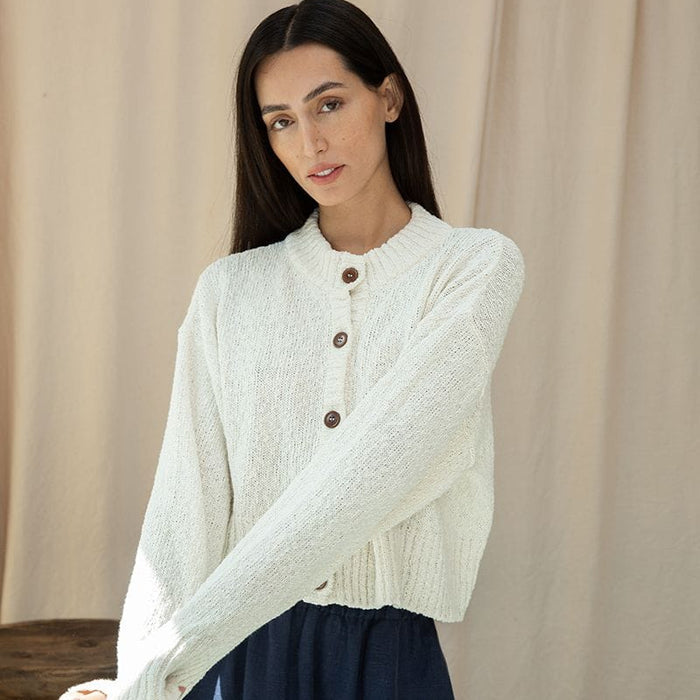 Beaumont Organic Clothing Sugi Cotton Linen Knit Cardigan