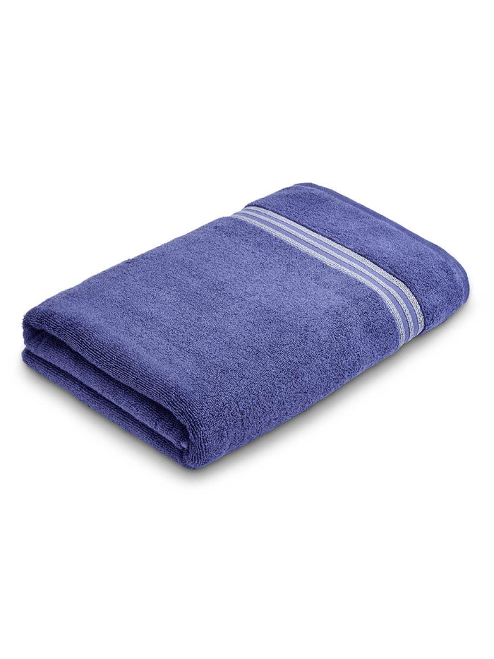 Swift Flow 100% Cotton Bath Towel, 500 GSM, Solid, Blue