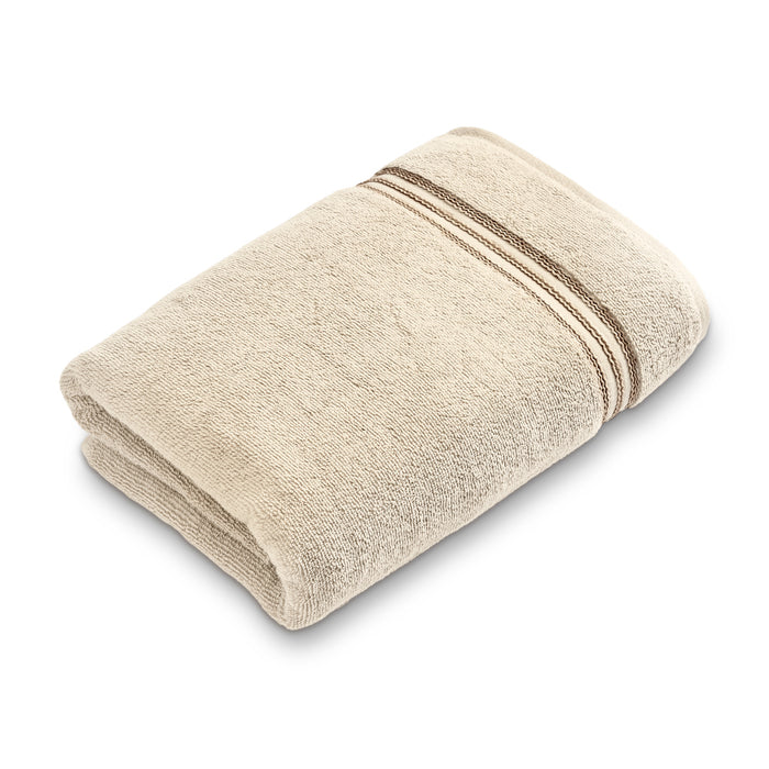 Swift Flow 100% Cotton Bath Towel, 500 GSM, Solid, Light Brown