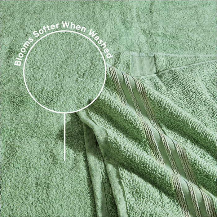Swift Flow 100% Cotton Bath Towel, 500 GSM, Solid, Light Green