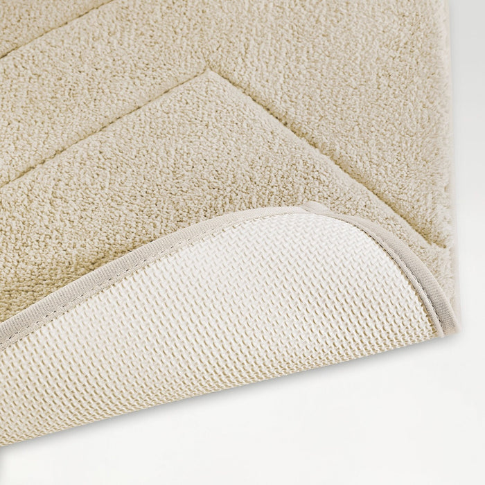 Swift Flow Polyester Large Bath Mat, 1659 GSM, Solid, Light Brown