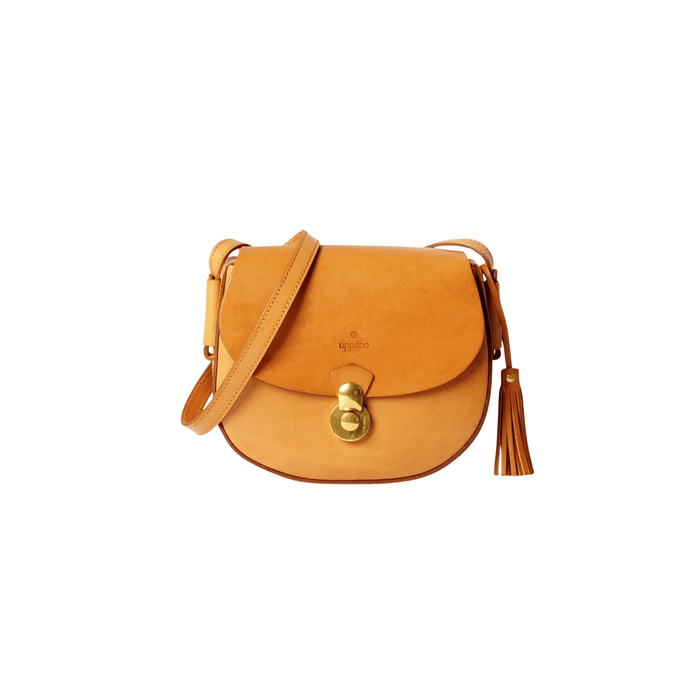 UPPDOO SHOP Tan Saddle Crossbody Bag