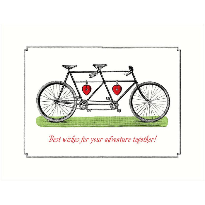 Tandem Wedding Card
