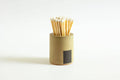 Taupe Concrete Cylinder w/ White Matches by Tenn Prairie