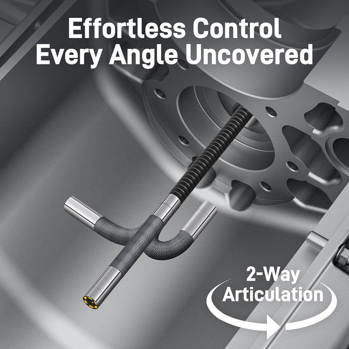TD300P probe bending in two directions for inspection around obstructions