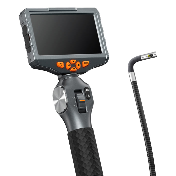 TD500 articulating dual lens inspection camera kit with 5-inch monitor and accessories