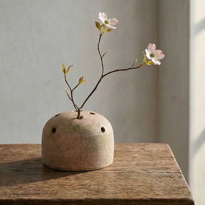 Bloomist SHOP Terra Cotta Frog Vase, Greenwash