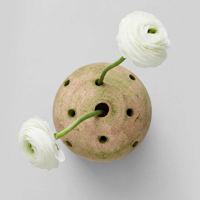 Bloomist SHOP Terra Cotta Frog Vase, Greenwash