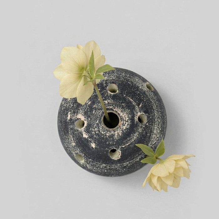 Bloomist SHOP Terra Cotta Frog Vase, Grey Patina