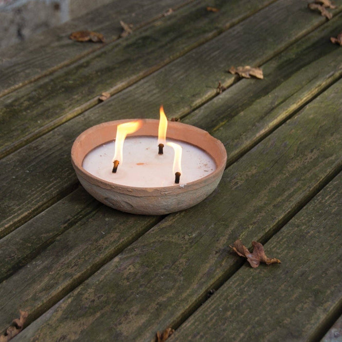 NACH Furniture SHOP Terracotta 3-Wick Candlebowl