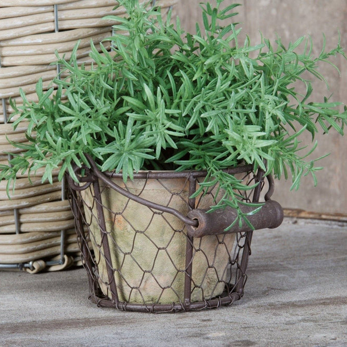NACH Furniture At Pot in Wire Basket/Handle