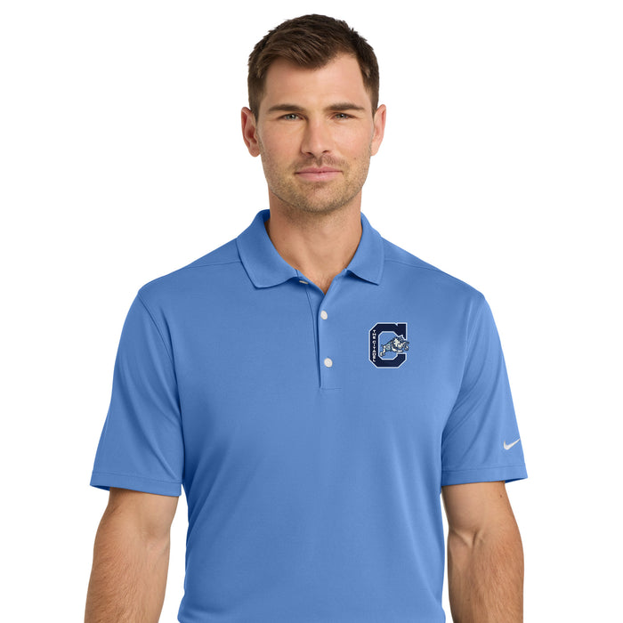 The Citadel, Jumping Bulldog, Nike Dri-FIT Micro Pique 2.0 Polo - Carolina Blue