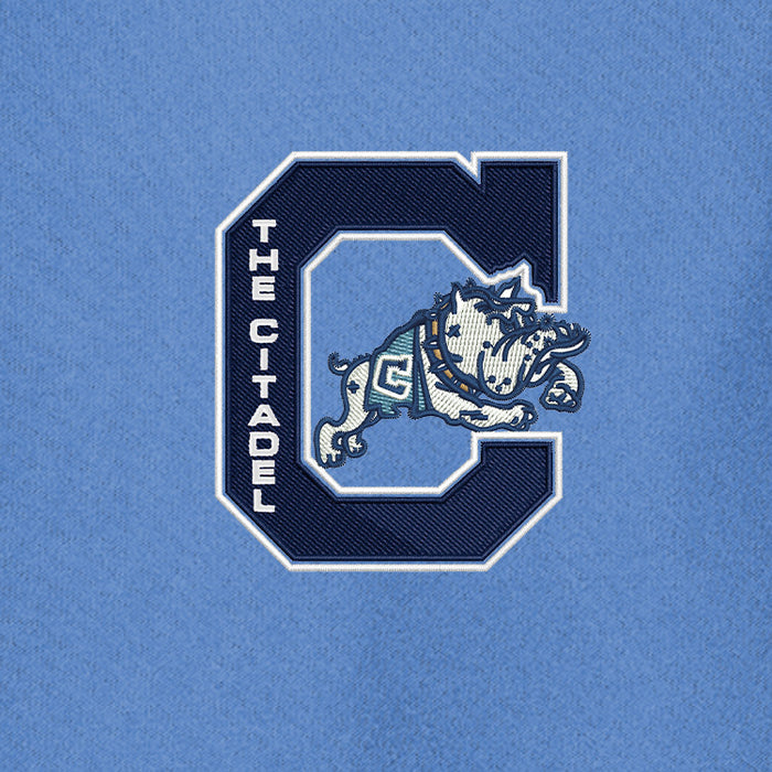The Citadel, Jumping Bulldog, Nike Dri-FIT Micro Pique 2.0 Polo - Carolina Blue
