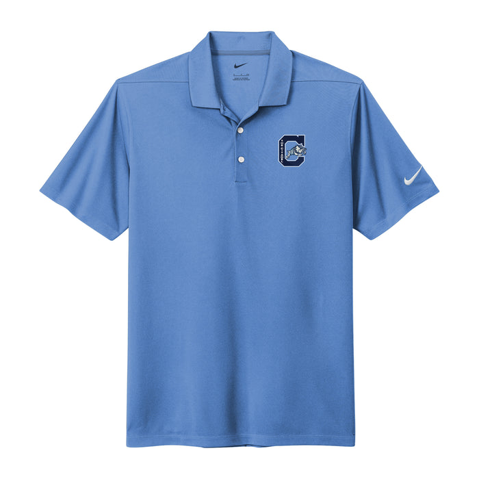 The Citadel, Jumping Bulldog, Nike Dri-FIT Micro Pique 2.0 Polo - Carolina Blue