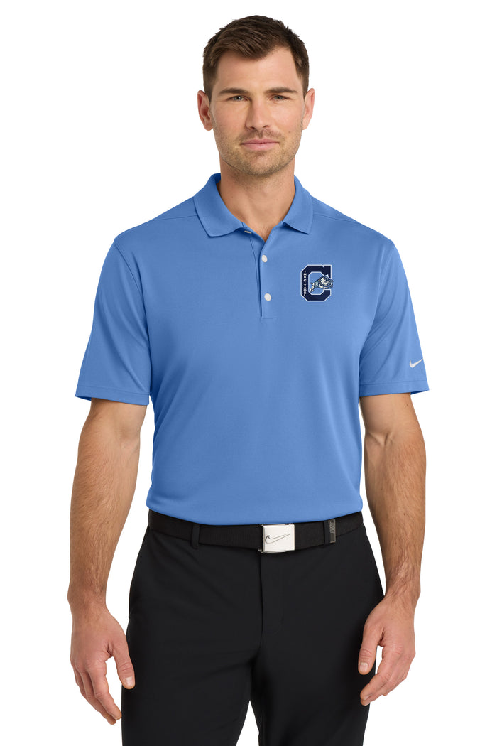 The Citadel, Jumping Bulldog, Nike Dri-FIT Micro Pique 2.0 Polo - Carolina Blue