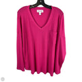 Top Long Sleeve Basic By Calvin Klein In Pink, Size: Xl