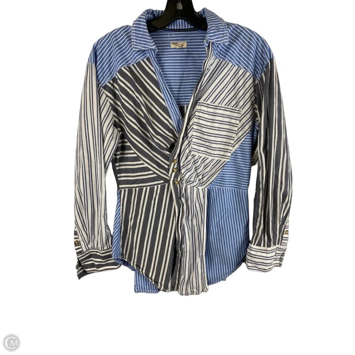 Top Long Sleeve By Pilcro In Striped Pattern, Size: S